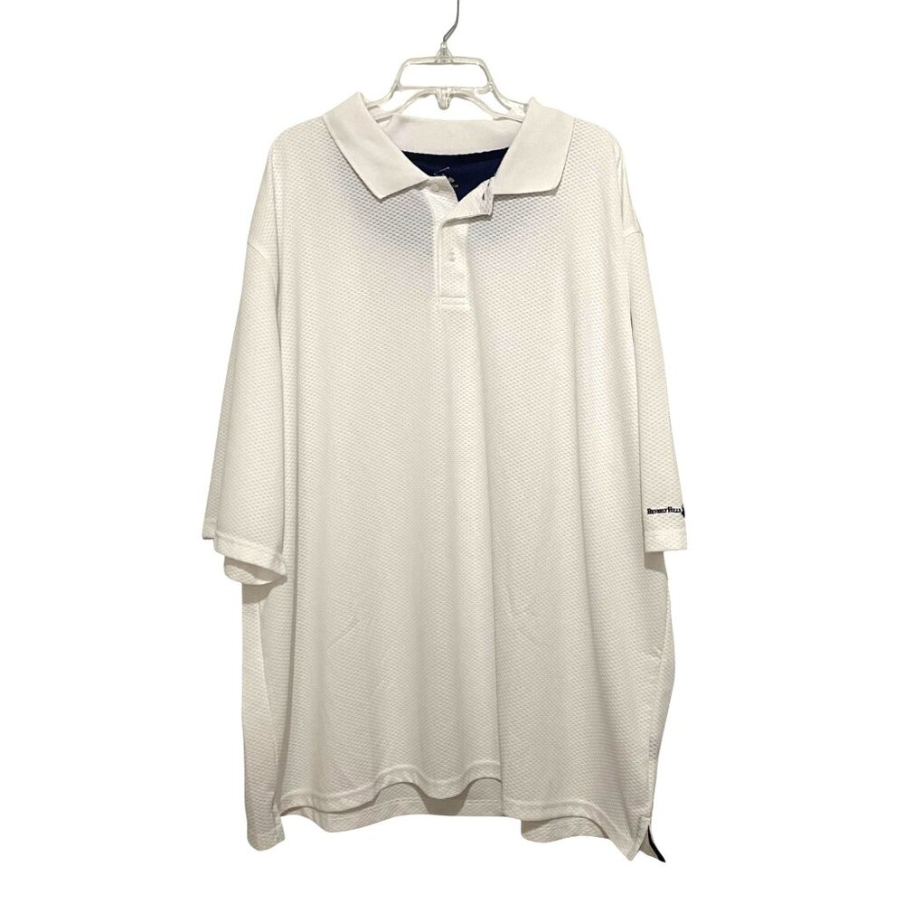 Beverly Hills‎ Polo Club Mens Pullover Shirt 4X White Golf Sports Activewear